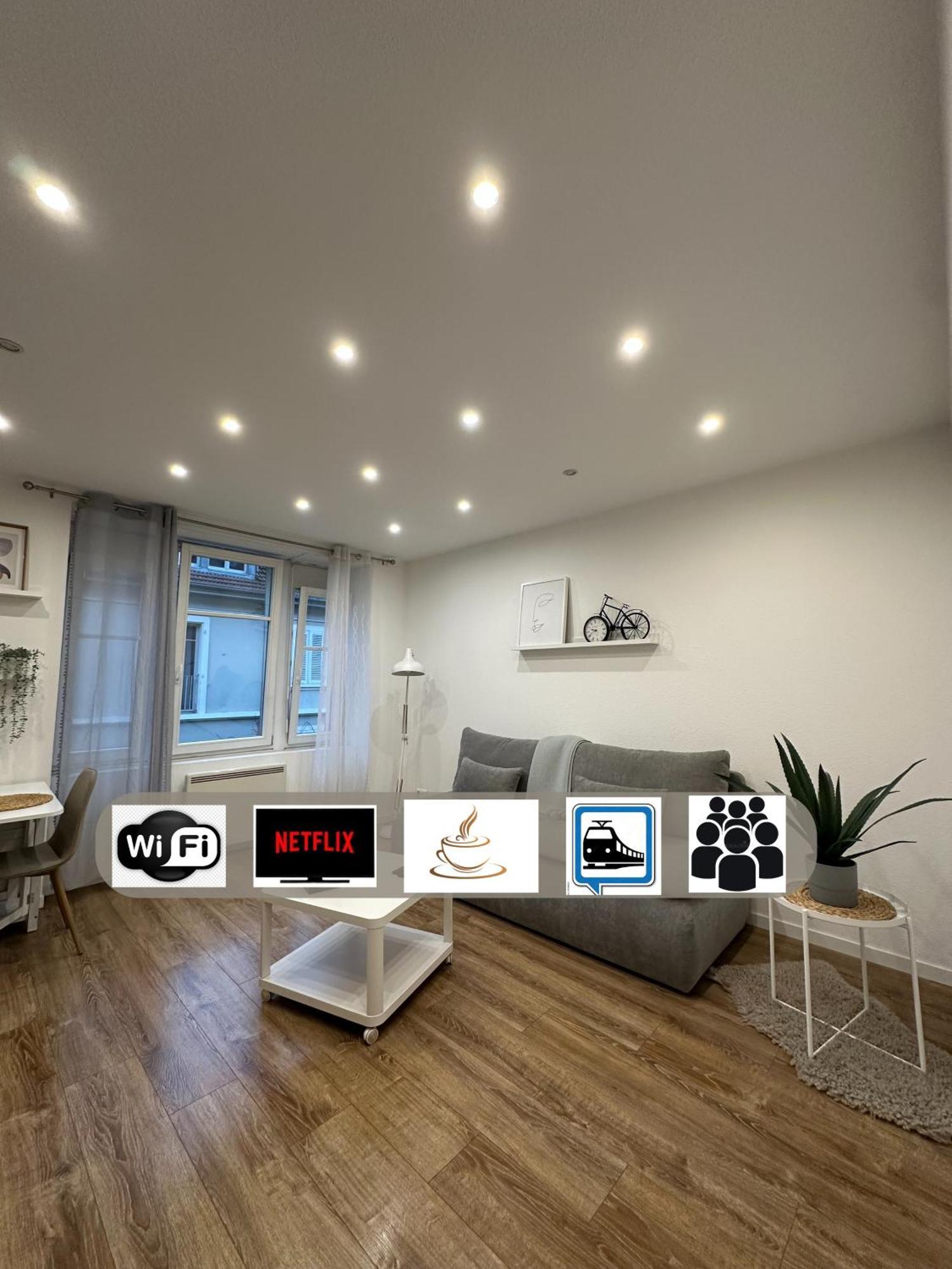 # Le 2 # Tres Beau T3 1Er Etage Tout Confort, Neuf, Mulhouse Centre Kültér fotó